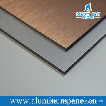gold brushed 4mm pvdf acp aluminium composite panels